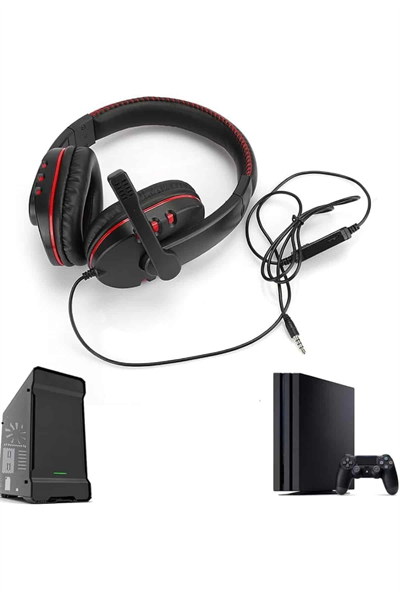 Mikrofonlu Gamer Kulaklık Oyuncu Kulaklığı Yüksek Ses Kaliteli Stereo Yumuşak Yastıklar