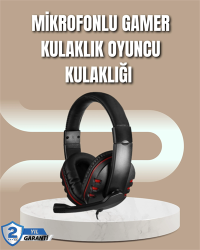 Mikrofonlu Oyun Kulaklığı – Mavi Işıklı, Uzun Süre Konforlu Kullanım