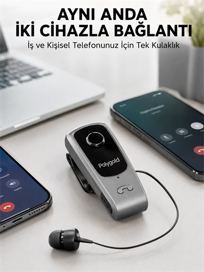 Mikrofonlu ve Ses Kontrollü Kablosuz Kulak İçi Kulaklık