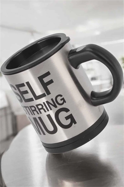 Mikser Kupa Yazılı Mug Bardak Karıştırma Özelliği