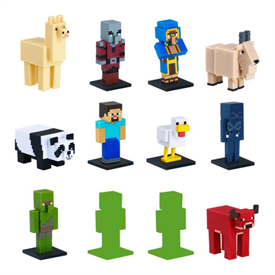 Minecraft 3D Toppeez 12li Deluxe Figür Seti Seri 2