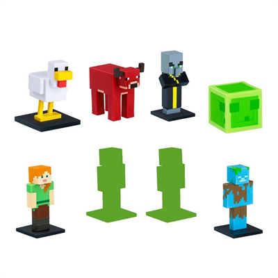Minecraft 3D Toppeez 8li Deluxe Figür Seti Seri 2