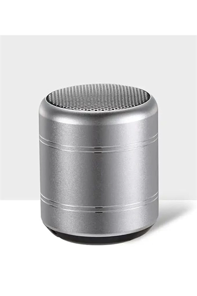 Mini Alüminyum TWS Kablosuz Bluetooth Hoparlör – Yuvarlak Metal Tasarım, Yüksek Bas ve Taşınabilir Özellikler