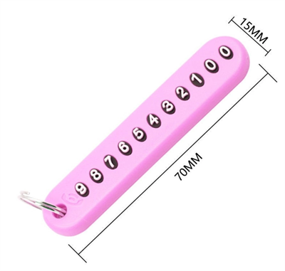 Mini Anahtarlık, Çanta, Araba İçin Çok Amaçlı Numaratör Bx40