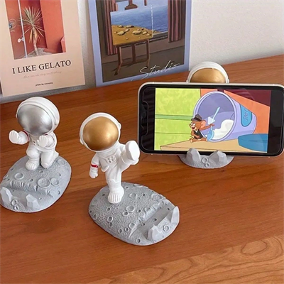 Mini Astronot Model Telefon Ve Tablet Tutucu Standı Bx40