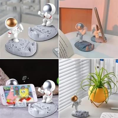 Mini Astronot Model Telefon ve Tablet Tutucu Standı (3936)