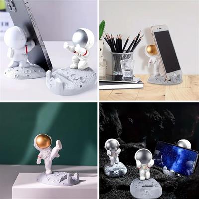 Mini Astronot Model Telefon ve Tablet Tutucu Standı (3936)