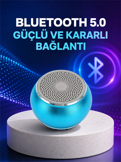 Mini Bluetooth Speaker | Uzun Pil Ömrü, Şık ve Hafif Tasarım Yeni Nesil