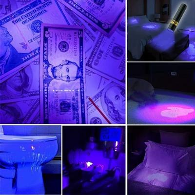 Mini Cep Boy USB İle Şarj Olan Oje Kurutucu Sahte Para Kontol LED UV Mor Işık El Feneri (3936)