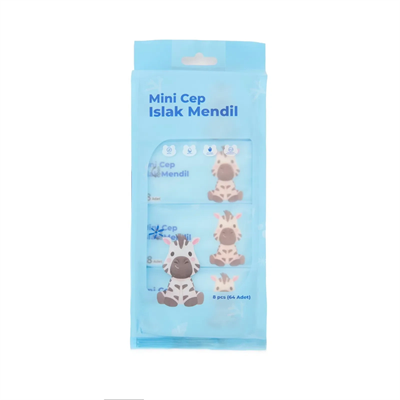 Mini Cep Islak Mendil Günlük Pratik 8'li Paket Bx40