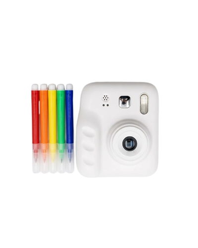 Mini Çocuk Fotoğraf Makinesi Baskı Özellikli Video Çekim 4 Kağıt Rulo Hediyeli