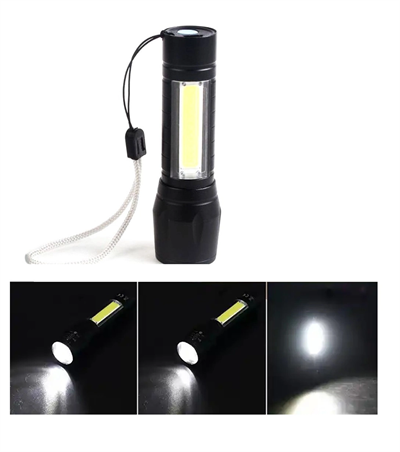 Mini Çok Güçlü Şarjli El Feneri Xpe-cob Led Wt-030