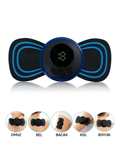 Mini EMS Vücut Masaj Cihazı Ayarlanabilir Seviye ve Zamanlayıcı