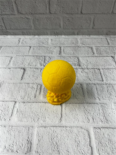 Mini FIFA Futbol Topu Biblo Sarı Renk 10cm Spor Temalı Dekor