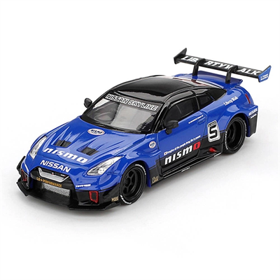 Mini GT 1/64 LB-Silhouette WORKS GT NISSAN 35GT-RR Ver.2 Blue - Blister Paket