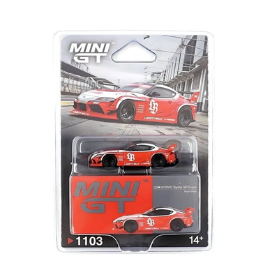 Mini GT 1/64 LB-WORKS Toyota GR Supra Red/White - Blister Paket