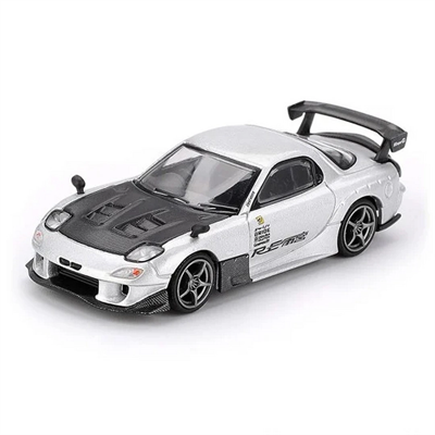 Mini GT 1/64 Mazda RX-7 RE-Amemiya Silver Metallic