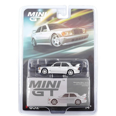 Mini GT 1/64 Mercedes-Benz 190E 2.5-16 Evolution II Astral Silver - Blister Paket MGT00852-BL