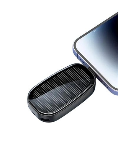 Mini Güneş Enerjili Powerbank Cep Tipi Acil Şarj Cihazı