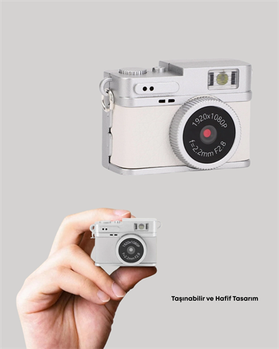 Mini HD Dijital Kamera 1080P Kordonlu Taşınabilir Retro Model