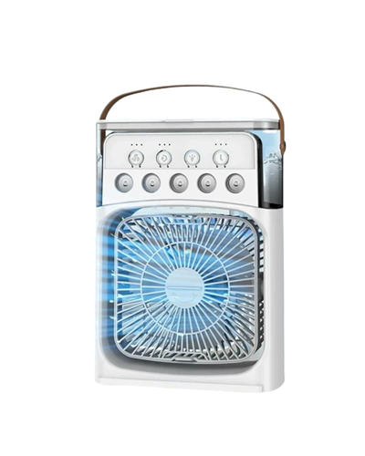 Mini Klima Fan | USBli, 7 Renk Gece Işığı, 3ü 1 Arada Fonksiyon