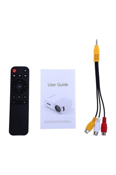 Mini LED Projeksiyon Cihazı, SVGA Çözünürlük, 400 ANSI Lümen Parlaklık, HDMI ve USB Bağlantılı