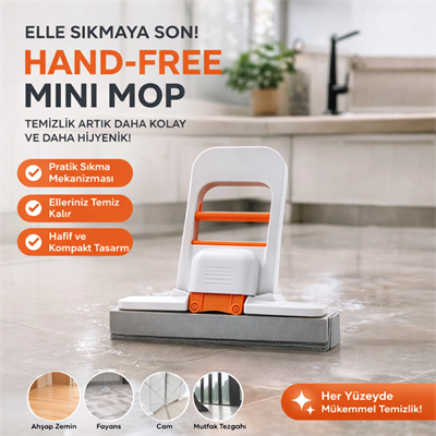 Mini Mop 180° Temizlik Aparatı Tezgah - Pencere - Cam - Zemin Bx40