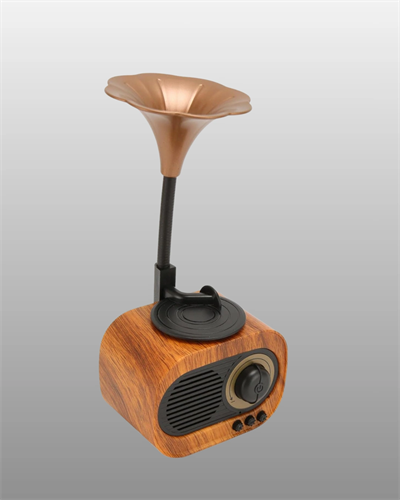 Mini Nostaljik Bluetooth Hoparlör FM Radyo 8 Saat Batarya