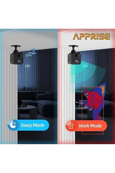 Mini Pır Sensörlü Algılamalı Sesli Konuşmalı 1080p Hd Wifi Kamera