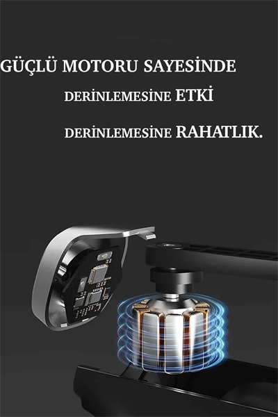 Mini Profesyonel Şarjlı Masaj Aleti 4 Başlıklı Kh-800 Bx40
