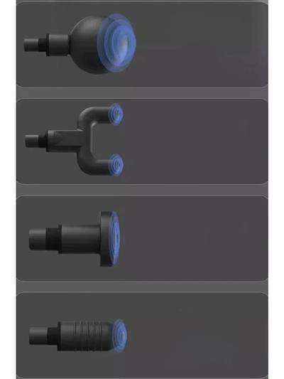 Mini Profesyonel Şarjlı Masaj Aleti 4 Başlıklı KH-800 (3936)