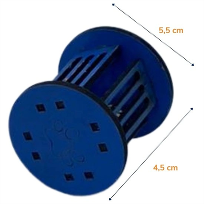 Mini Silindir Eğlenceli Renkli Sağlam Küçük Pati İzi Şekilli Kedi Oyuncağı Bx40