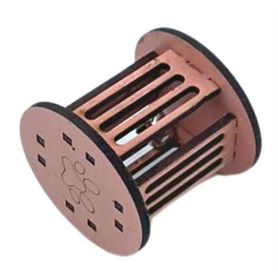 Mini Silindir Eğlenceli Renkli Sağlam Küçük Pati İzi Şekilli Kedi Oyuncağı (3936)