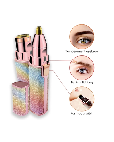 Mini USB Şarjlı Elektrikli Epilatör – Kaş ve Yüz Tüy Temizliği İçin 2si 1 Arada