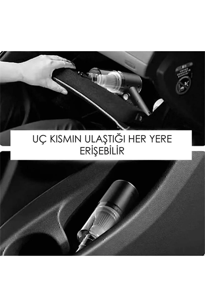 Mini Vakumlu Araç Süpürgesi El Süpürgesi Şarjlı Çok Fonksiyonlu Revo-9985 Uyumlu