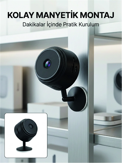 Mini Wi-Fi Güvenlik Kamerası A9 HD Görüntü Hareket Algılama ve Uzaktan Canlı İzleme