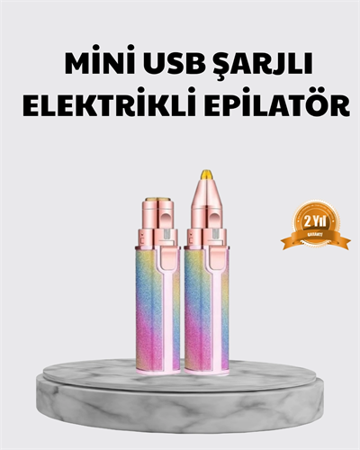 Mini Yüz ve Kaş Epilatörü – 8000 RPM Güçlü Motor ve Paslanmaz Çelik Başlık