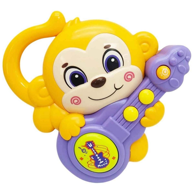Minibo Sesli ve Işıklı Gitar Çalan Maymun