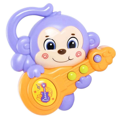 Minibo Sesli ve Işıklı Gitar Çalan Maymun