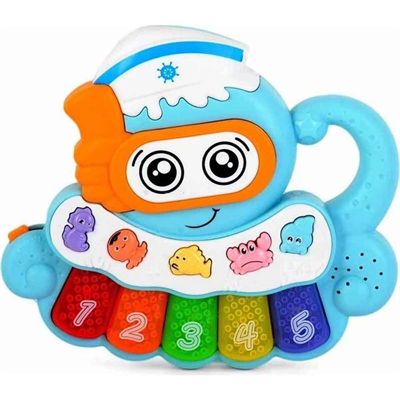 Minibo Sesli ve Işıklı Piyanolu Ahtapot