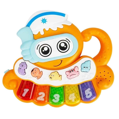 Minibo Sesli ve Işıklı Piyanolu Ahtapot