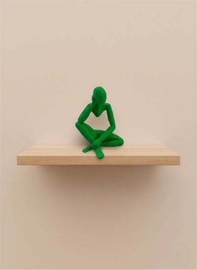 Minimal İnsan Figürü Biblo Yeşil Ev ve Ofis Dekoru