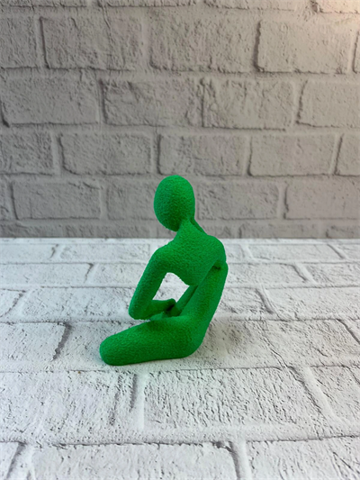 Minimal İnsan Figürü Biblo Yeşil Ev ve Ofis Dekoru