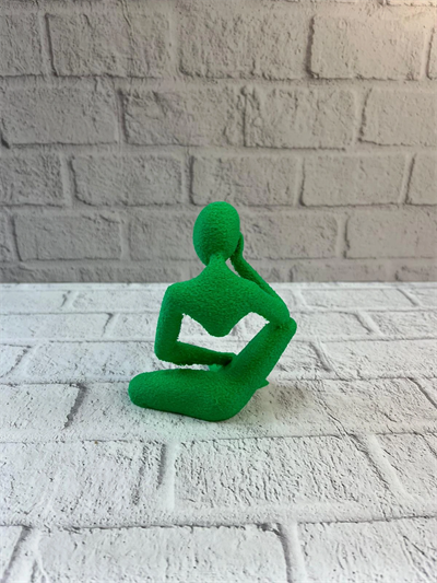 Minimal İnsan Figürü Biblo Yeşil Ev ve Ofis Dekoru