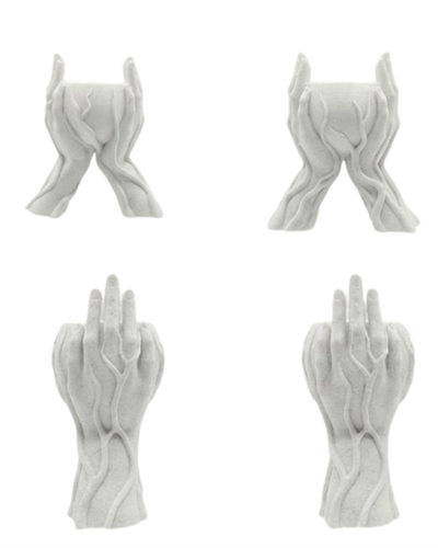 Minimalist El Tasarımlı Dekoratif 3D Saksı Vazo Modern Masa Dekoru