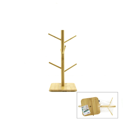 Mix Altlık =yuvarlak - Kare Bardak - Fincan Asacak Bambu - Ahşap 35cm Bx40