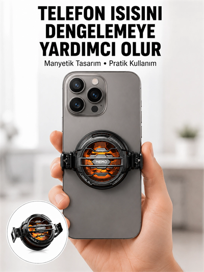 Mobil Oyunlar İçin Serinletici Telefon Fanı | Sessiz Çalışma | Geniş Kıskaçlı Tasarım Yeni Nesil