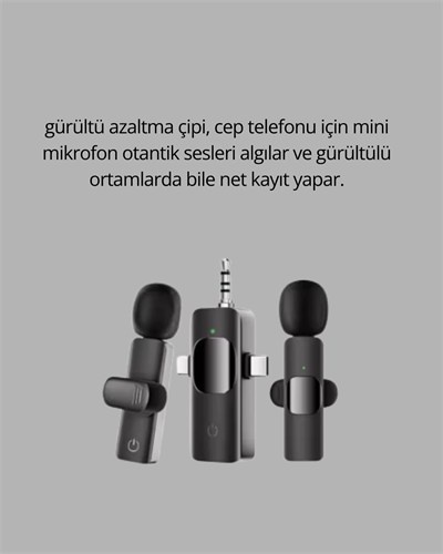 Mobil Uyumlu Mikrofon - Dış Mekân İçin İdeal