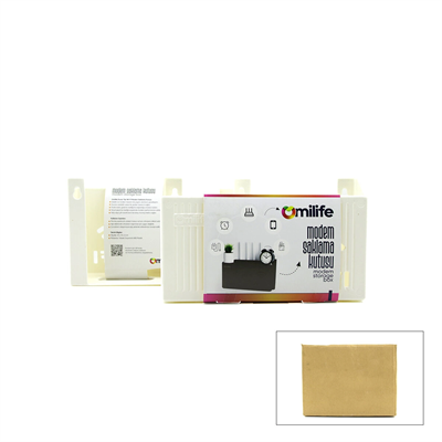Modem Saklama Kutusu - Plastik - Tek Renk - 25x15x6 cm