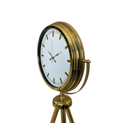 Modern Gold Tripod Ayaklı Saat